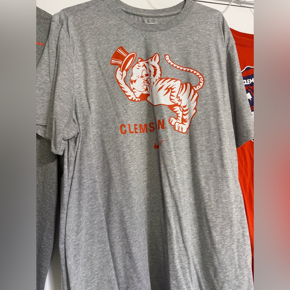 Clemson Nike Men's Tees - White, Gray, Orange XL - Picture 4 of 7